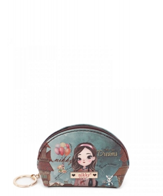 Nikky Half Moon Coin Purse Keychain NK21007 HAILEE